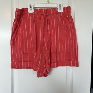 red flowy summer shorts from rue21